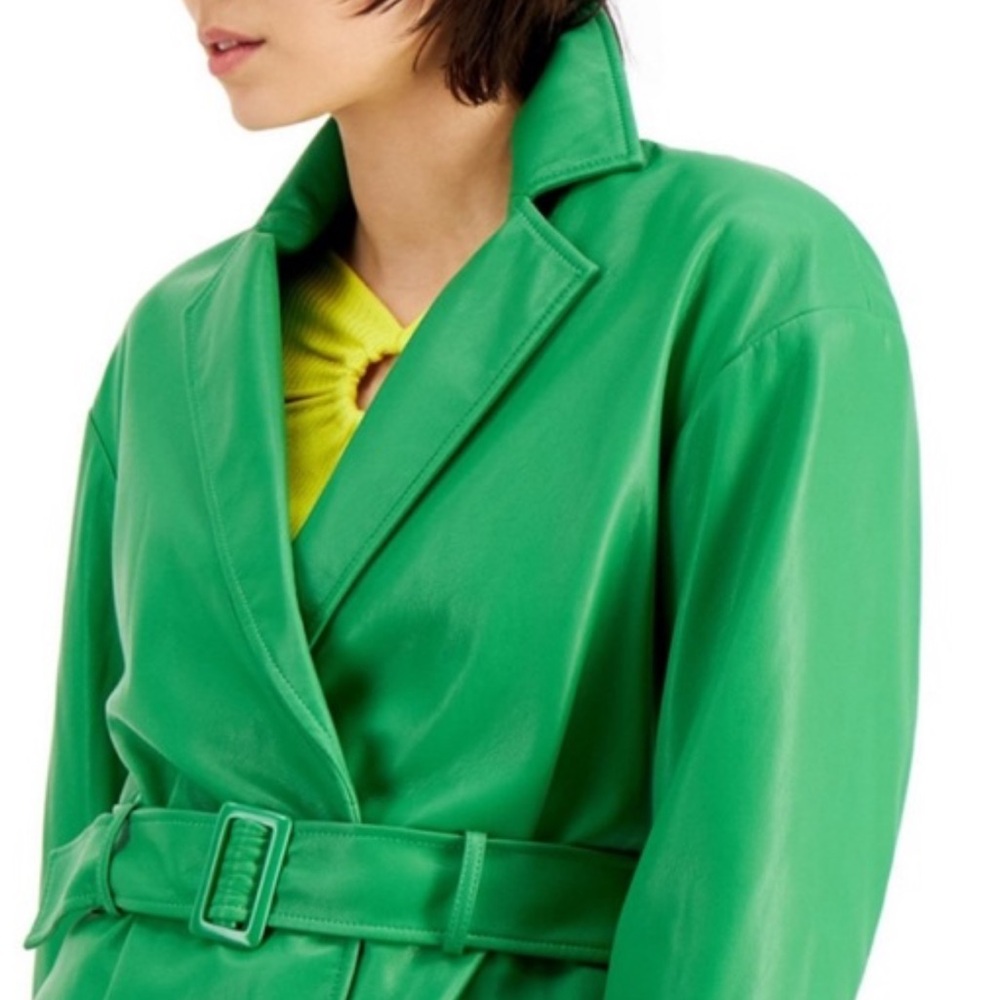 INC International Concepts Vibrant Green Blazer - Picture 1 of 4